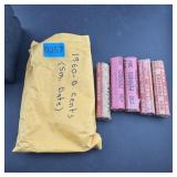 (5x Bid) Rolls 1960-D Small Date Lincoln Cents