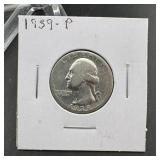 1939 Washington Silver Quarter