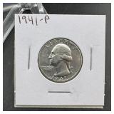 1941 Washington Silver Quarter