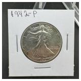 1942-P Walking Liberty Half Dollar