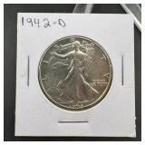 1942-D Walking Liberty Half Dollar