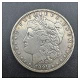 1891-CC Morgan Silver Dollar