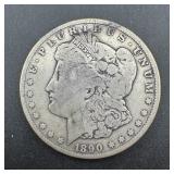 1890-CC Morgan Silver Dollar