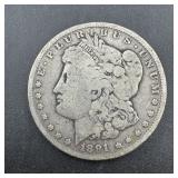 1891-CC Morgan Silver Dollar