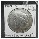 1934-D Peace Silver Dollar High Grade