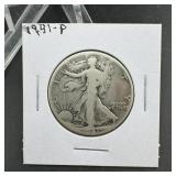 1941-P Walking Liberty Silver Half Dollar