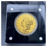 1849 Liberty Gold Tribute Medallion