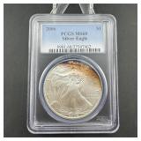 2006 PCGS MS68 Toned Silver Eagle