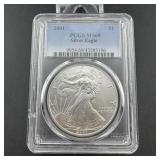 2001 PCGS MS69 Silver Eagle