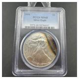 2004 PCGS MS68 Toned Silver Eagle