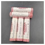 (5x Bid) Proof Lincoln Cent Rolls Including 2009-d