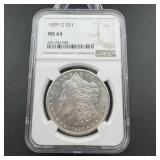 1899-O Morgan Silver Dollar NGC MS64