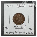 1901 Indian Head Cent