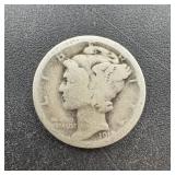 1918? Silver Mercury Dime, hard to read date