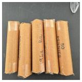 (5xBid) Rolls Mixed Date Lincoln Wheat Cents