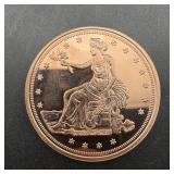 1 oz. .999 Copper Round