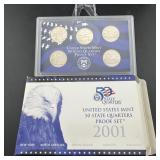 2001 United States Mint 50 State Quarters Proof Se