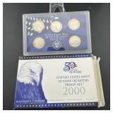 2000 United States Mint 50 State Quarters Proof Se
