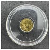 1/200 Oz .9999 Gold Egyptian Design Round