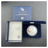 2021-W Proof American Silver Eagle w/ Box & COA