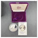 1986-S Proof American Silver Eagle w/ Box & COA