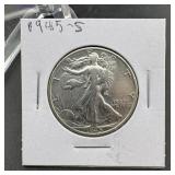 1945-S Walking Liberty Half Dollar