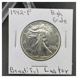 1942-P Walking Liberty Half Dollar - High Grade