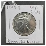 1943-P Walking Liberty Half Dollar - High Grade