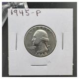 1945 Washington Silver Quarter