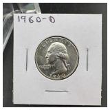 1960-D Washington Silver Quarter