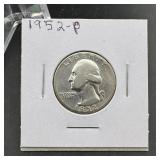 1952 Washington Silver Quarter