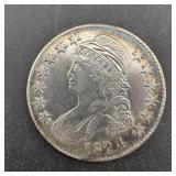 1824 Capped Bust Silver Half Dollar