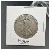 1937 Walking Liberty Silver Half Dollar