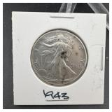 1943 Walking Liberty Silver Half Dollar