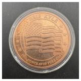 Rare 1 Oz Copper Round Chris Kyle Frog Foundation
