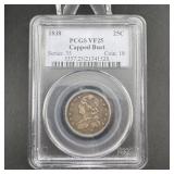 1838 Capped Bust Quarter PCGS VF25