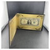 1957 One Dollar Silver Certificate Display
