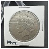 1922 Peace Silver Dollar