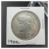 1922 Peace Silver Dollar