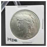 1925 Peace Silver Dollar