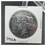 1923 Peace Silver Dollar