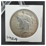 1924 Peace Silver Dollar
