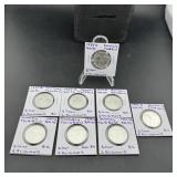 (6) 1937-A Germany Third Reich 2 Reichsmark Silver