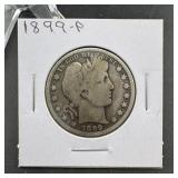 1899 Barber Silver Half Dollar