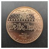 1 oz. .999 Copper Round