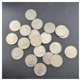 (20) Mixed Date Eisenhower (ike) Dollars In Tube