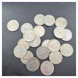 (20) Mixed Date Eisenhower (ike) Dollars In Tube
