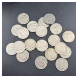 (20) Mixed Date Eisenhower (ike) Dollars In Tube