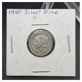 1940 Mercury Silver Dime