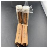 (4x Bid) 1963-D &P BU Lincoln Cent Rolls in Plasti